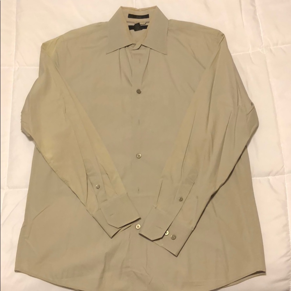 Express Stone Colored Men’s Dress Shirt Size M